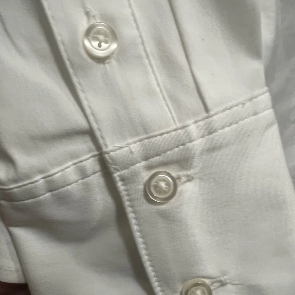 NWT White Poplin Wrap Shirt From WHITEHOUSEBLACKMARKET - Picture 7 of 16